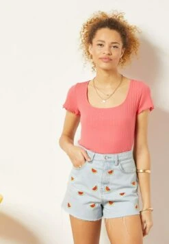 ETAM Clover - Short En Jean - Bleu Ciel -Etam ad89e8b6afae4ff38cd2496f3b550b2c