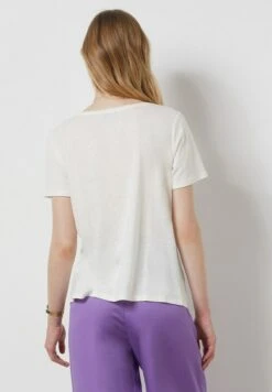 ETAM Sybile - T-Shirt Basique - Ecru 7 ETAM Sybile - T-Shirt Basique - Ecru -Etam ae558670ad4245d895e8c1cc2f80291e