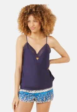 ETAM Diamant - Haut De Pyjama - Bleu Marine