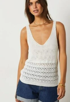 ETAM Cassandra - Débardeur - Ecru