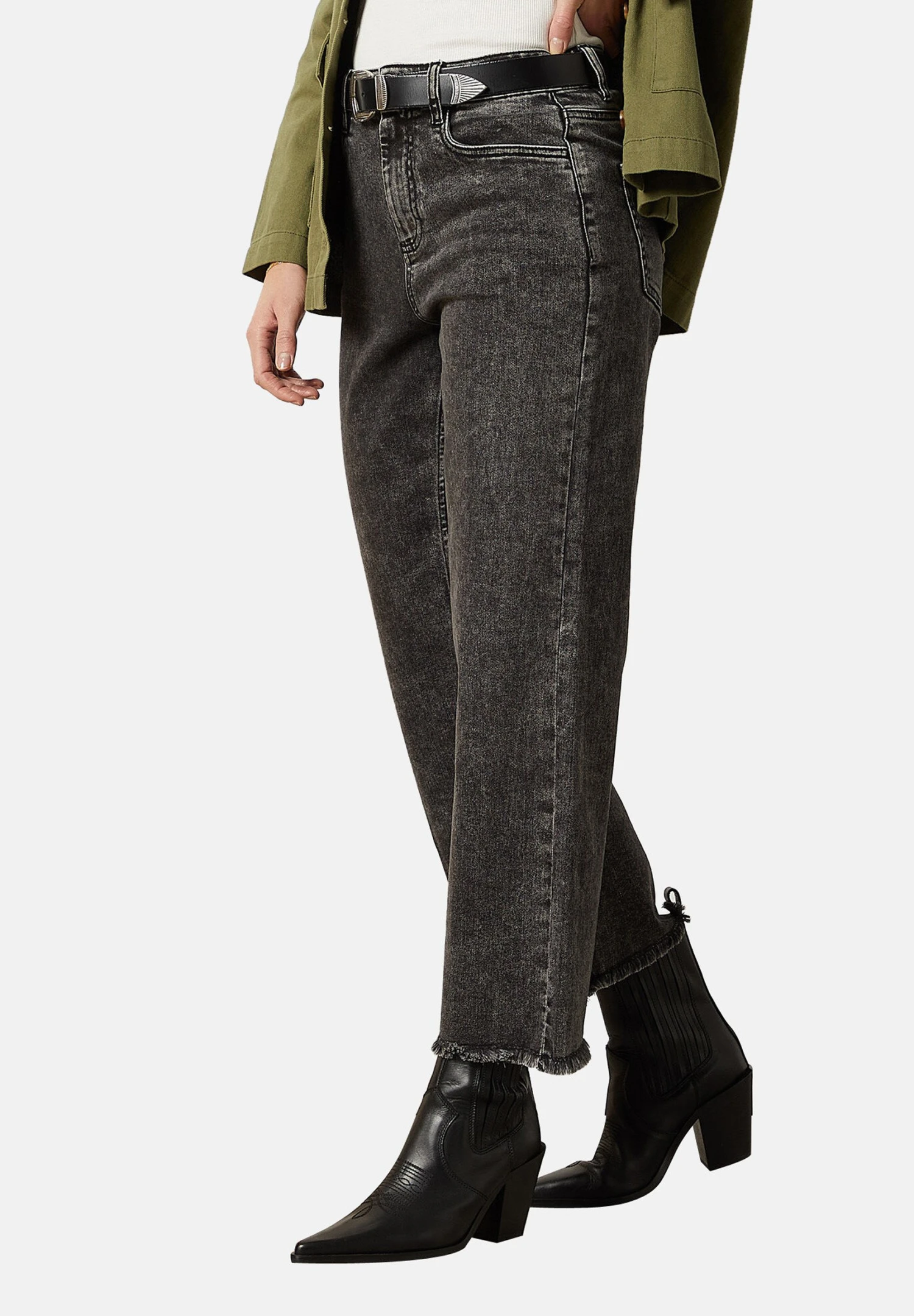 ETAM Dada - Jean Flare - Gris Anthracite 1 ETAM Dada - Jean Flare - Gris Anthracite