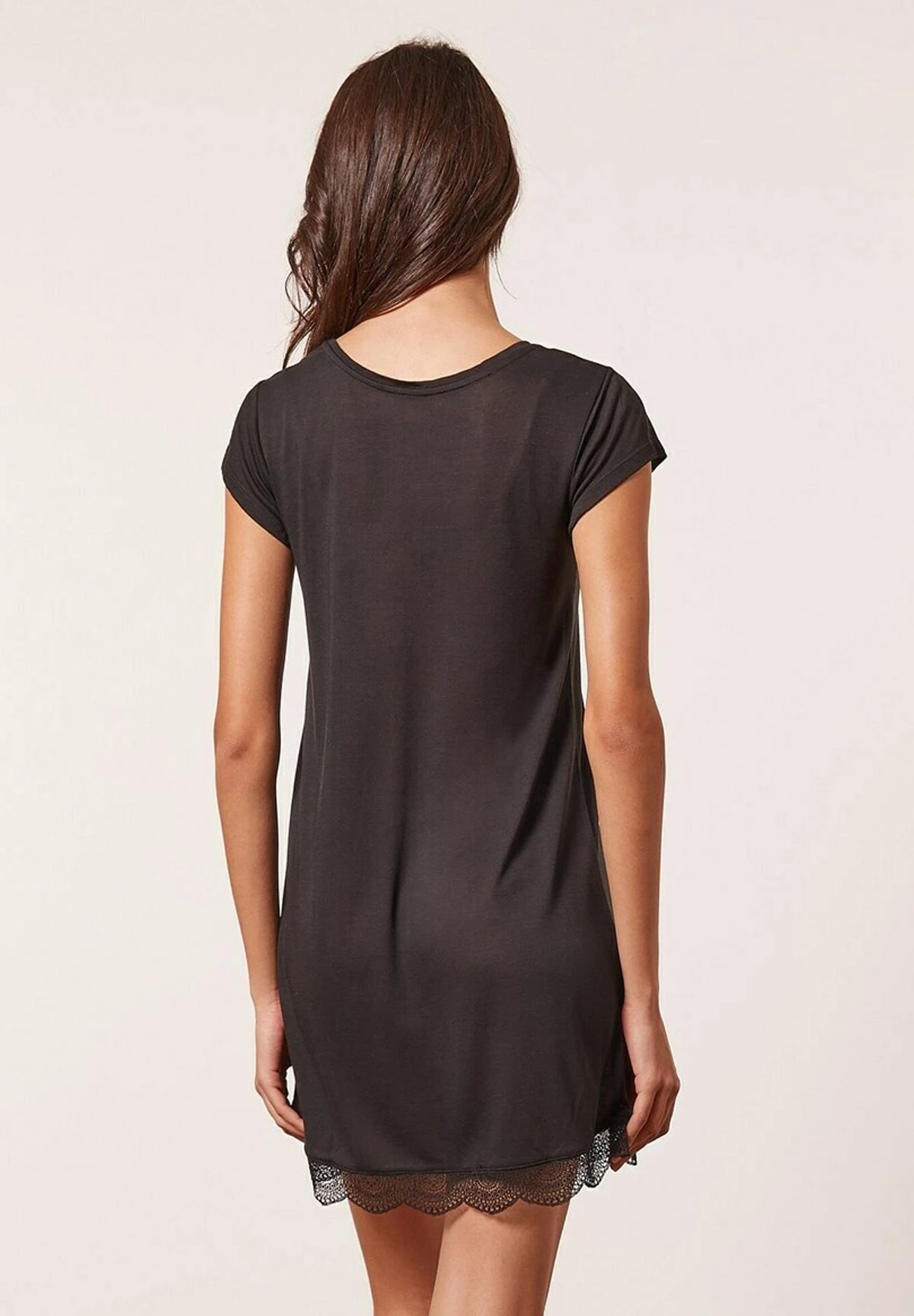 ETAM Warm Day - Chemise De Nuit / Nuisette - Noir 2 ETAM Warm Day - Chemise De Nuit / Nuisette - Noir – Image 2