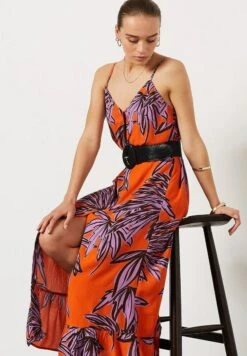 ETAM Felixa - Robe Longue - Corail -Etam bab7a444436245a29e5c190ec70cc33c