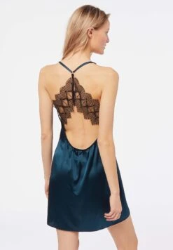 ETAM Narcisse - Chemise De Nuit / Nuisette - Bleu Marine -Etam bd8c3e4a8ffa4314a6bbb3e394afe904