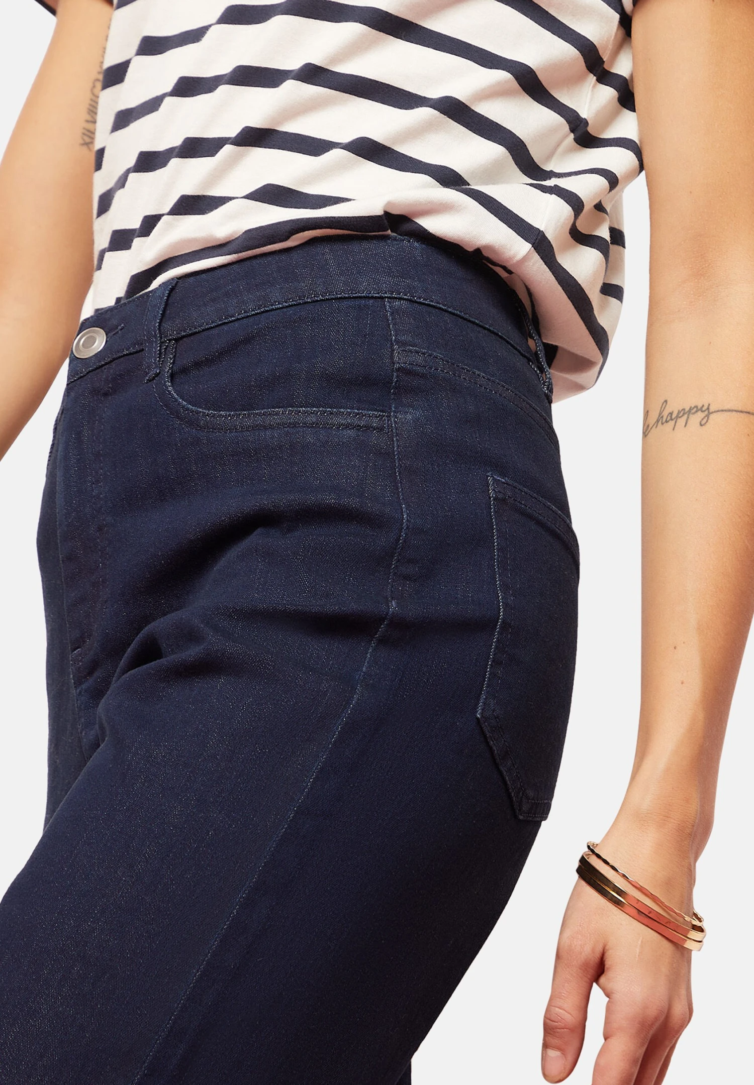 ETAM Dada - Jean Flare - Bleu Marine 4 ETAM Dada - Jean Flare - Bleu Marine – Image 4