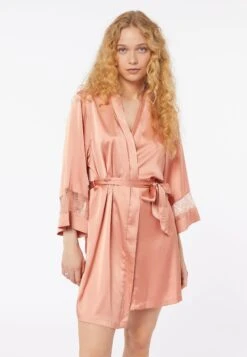 ETAM Sentiment - Deshabille - Bordeaux Grenat - Peignoir - Salmon