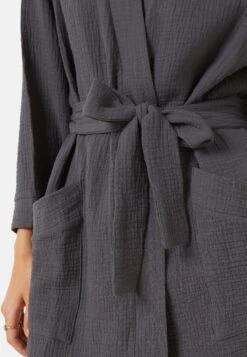 ETAM Vicka - Peignoir - Gris Anthracite -Etam c203dfa1b3474e2c9ac3f9f7f3ee0069