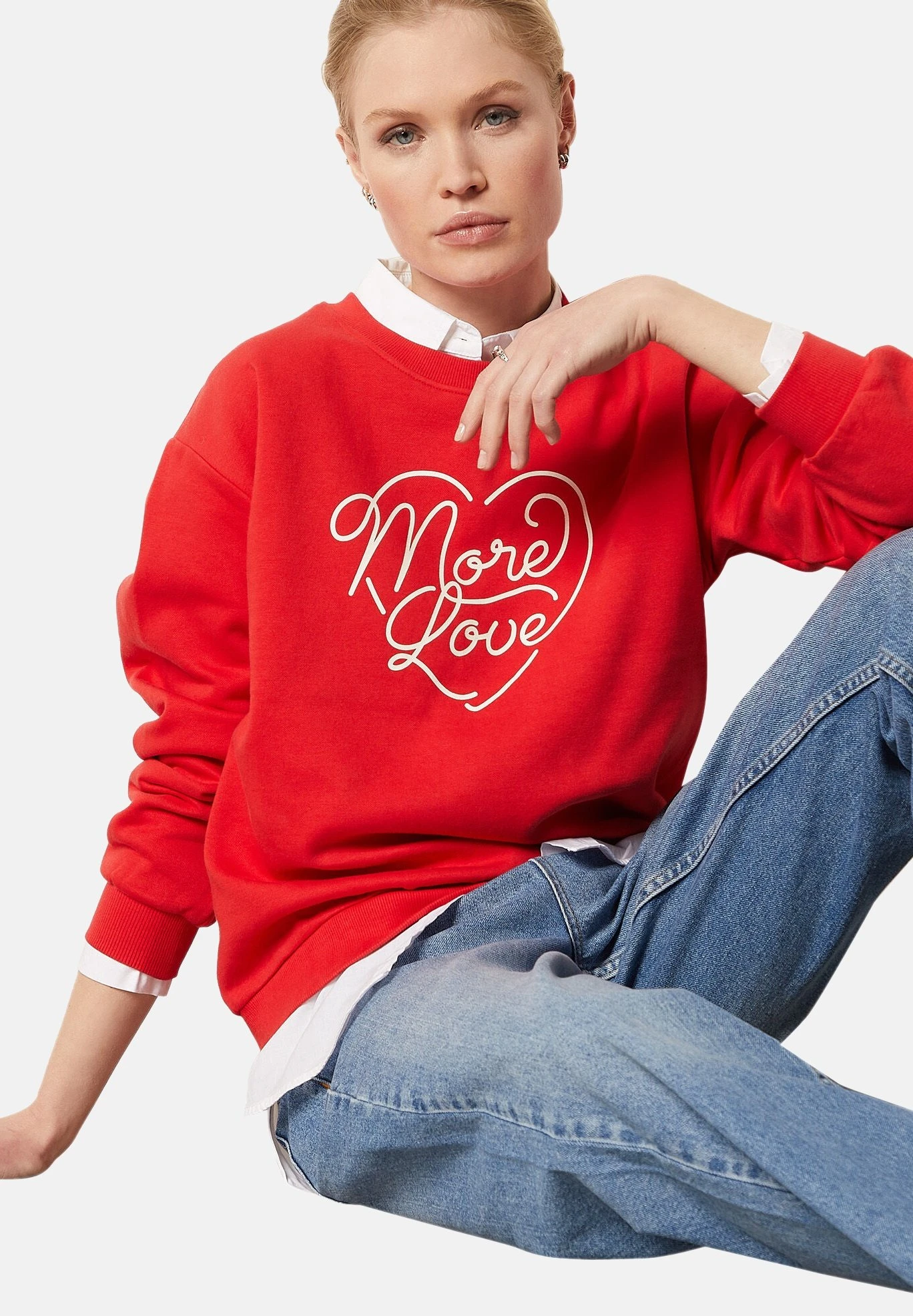 ETAM Pasita - Sweatshirt - Rouge 1 ETAM Pasita - Sweatshirt - Rouge