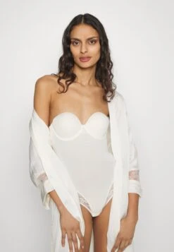 ETAM Sentiment Deshabille - Peignoir - Ecru -Etam c5c5f00265804c7faf7e8fc96c8fa767