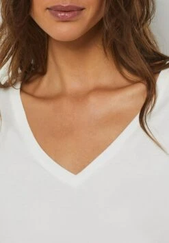 ETAM Punta - T-Shirt Basique - Ecru -Etam c914cdddb41e4375961f67943e0c4920