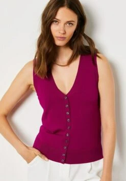 ETAM Criss - Gilet - Rouge Pourpre