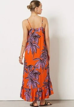 ETAM Felixa - Robe Longue - Corail -Etam cb715fa79dec4fa69a6b6081fe05ed5f