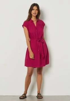 ETAM Leralix - Robe Chemise - Fuschia