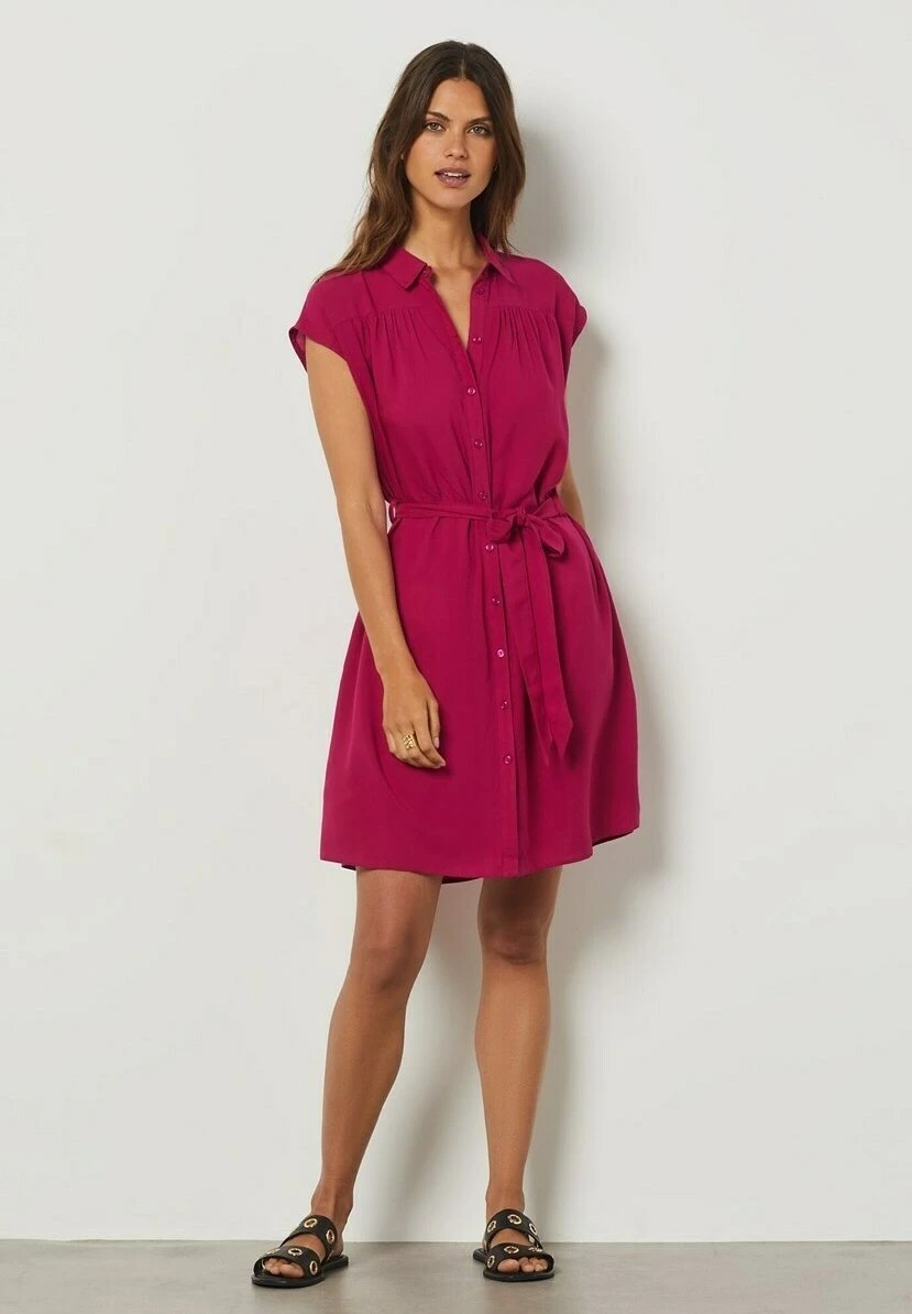 ETAM Leralix - Robe Chemise - Fuschia 1 ETAM Leralix - Robe Chemise - Fuschia