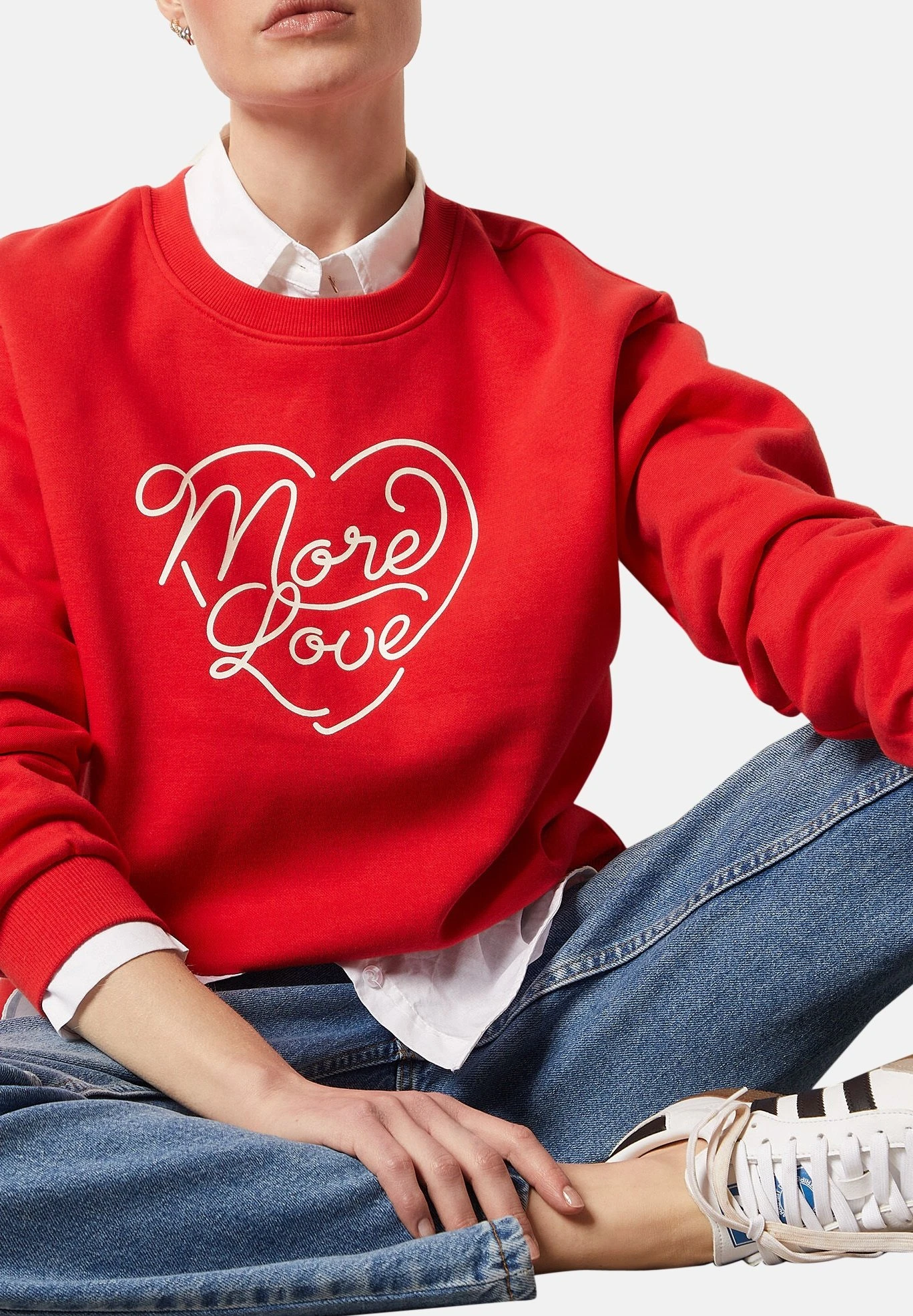 ETAM Pasita - Sweatshirt - Rouge 4 ETAM Pasita - Sweatshirt - Rouge – Image 4