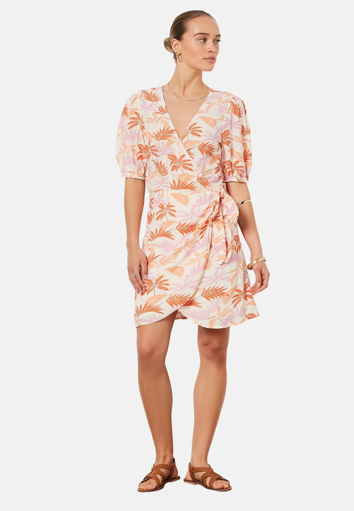 ETAM Felixo - Robe De Jour - Orange 2 ETAM Felixo - Robe De Jour - Orange – Image 2