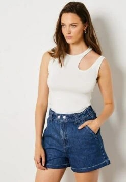 ETAM Dallas - Short En Jean - Bleu Roi