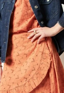 ETAM Cassie - Jupe Portefeuille - Orange -Etam e3b918bd257b404d9477074decb7fb9b