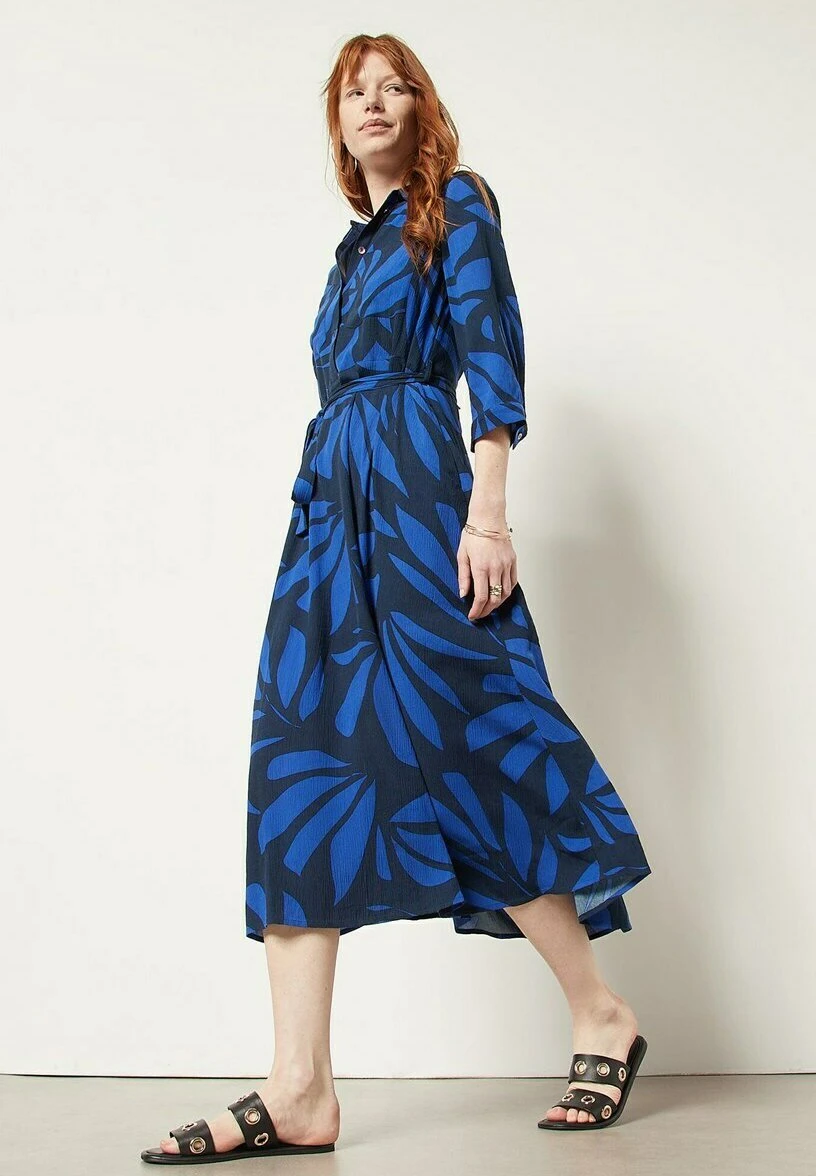 ETAM Ginette - Robe Chemise - Bleu Marine 1 ETAM Ginette - Robe Chemise - Bleu Marine