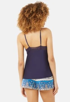 ETAM Diamant - Haut De Pyjama - Bleu Marine -Etam e9ae4ce880ea4b62ba2849eb904385cc