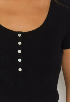 ETAM Apluma - T-Shirt Basique - Noir -Etam eb268dea3e4a41979bf67902c2a36ffd