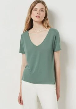 ETAM Sybile - T-Shirt Basique - Vert Kaki