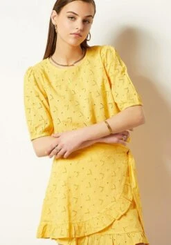 ETAM Cassie - Jupe Portefeuille - Jaune