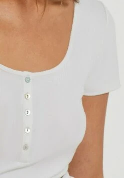 ETAM Apluma - T-Shirt Basique - Ecru 9 ETAM Apluma - T-Shirt Basique - Ecru -Etam f192a50e136e4af19338366aa846d5df