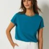 ETAM Palmas - T-Shirt Basique - Bleu