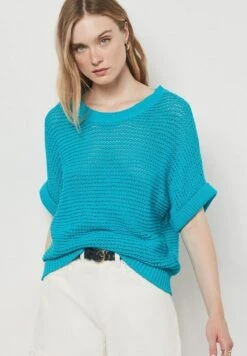 ETAM Crew - T-Shirt Basique - Bleu Ciel