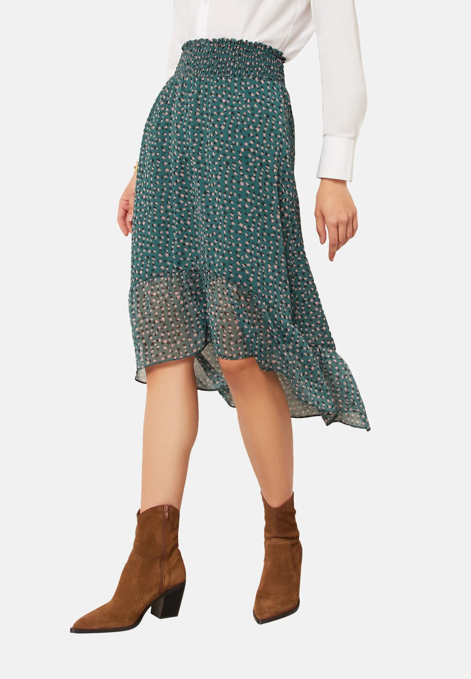 ETAM Malo - Jupe Trapèze - Vert 1 ETAM Malo - Jupe Trapèze - Vert