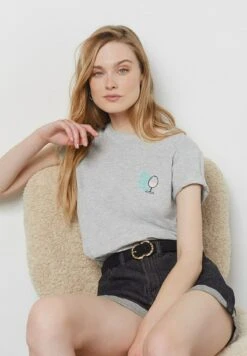 ETAM Amina - T-Shirt Imprimé - Gris Clair 9 ETAM Amina - T-Shirt Imprimé - Gris Clair -Etam ff3a41dad9d84d2aa5dae1b1350b5315